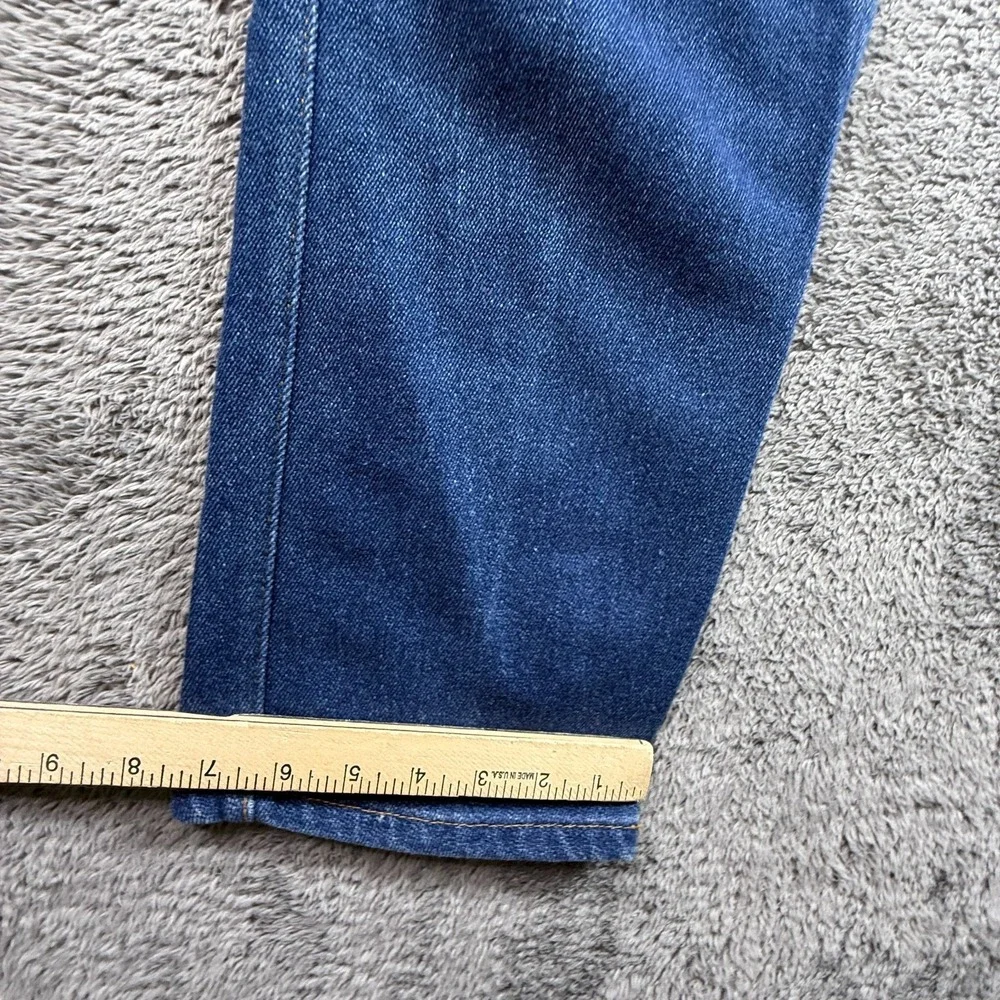 Vintage 80's Levis Levi's Orange Tab 505 Straight Leg USA Denim Jeans 33x28.75